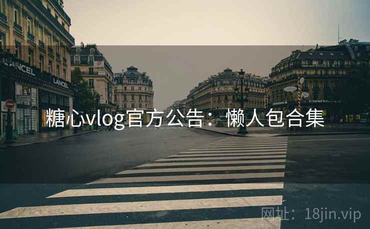 糖心vlog官方公告：懒人包合集