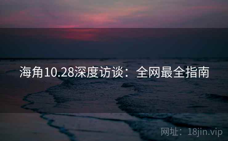 海角10.28深度访谈:全网最全指南